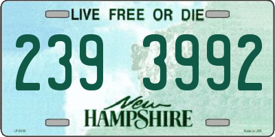 NH license plate 2393992