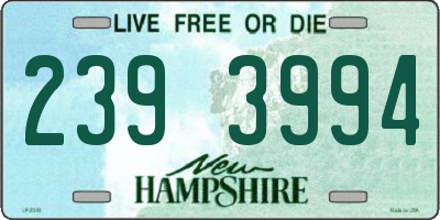 NH license plate 2393994