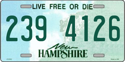 NH license plate 2394126