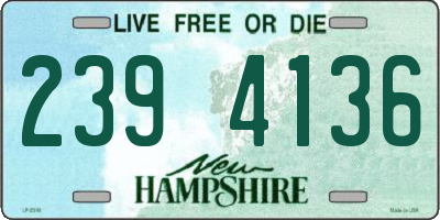 NH license plate 2394136