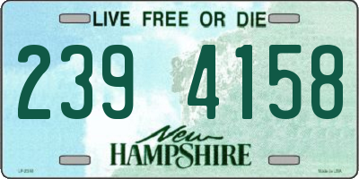 NH license plate 2394158