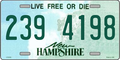 NH license plate 2394198