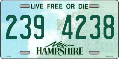 NH license plate 2394238