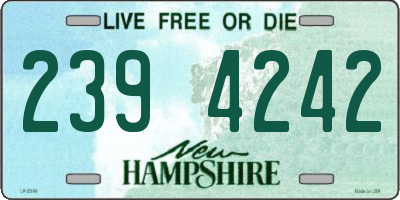 NH license plate 2394242