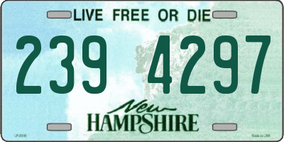 NH license plate 2394297