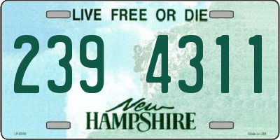 NH license plate 2394311