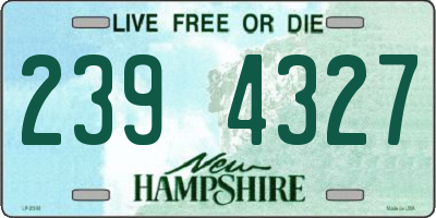 NH license plate 2394327