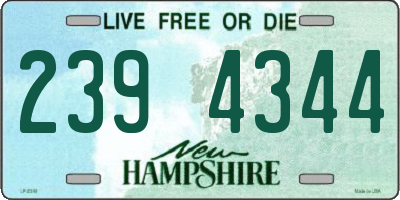NH license plate 2394344