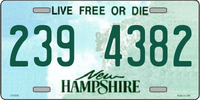 NH license plate 2394382
