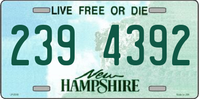 NH license plate 2394392