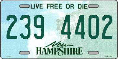 NH license plate 2394402