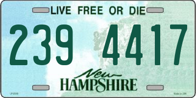 NH license plate 2394417