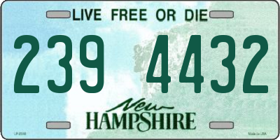 NH license plate 2394432