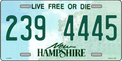 NH license plate 2394445