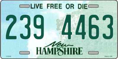 NH license plate 2394463
