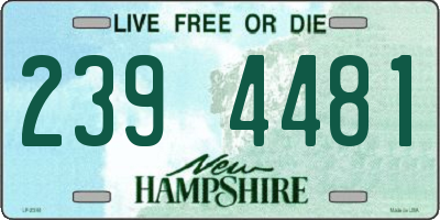 NH license plate 2394481