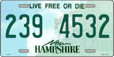 NH license plate 2394532