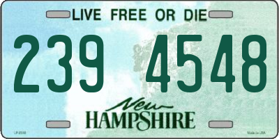 NH license plate 2394548