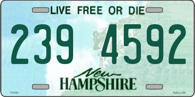 NH license plate 2394592