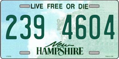 NH license plate 2394604
