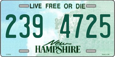 NH license plate 2394725