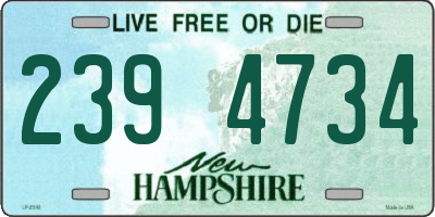 NH license plate 2394734