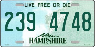 NH license plate 2394748