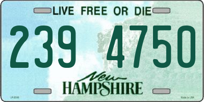 NH license plate 2394750