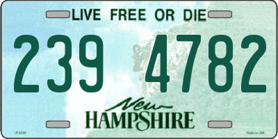 NH license plate 2394782