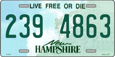 NH license plate 2394863