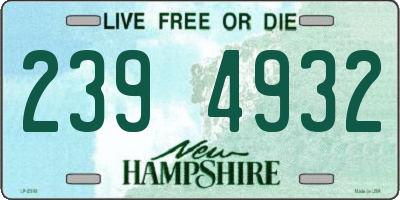 NH license plate 2394932