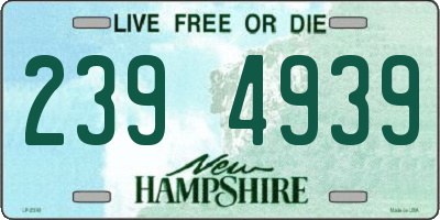 NH license plate 2394939