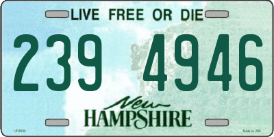 NH license plate 2394946