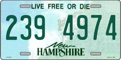 NH license plate 2394974