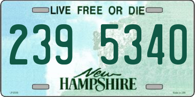 NH license plate 2395340