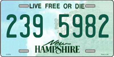 NH license plate 2395982