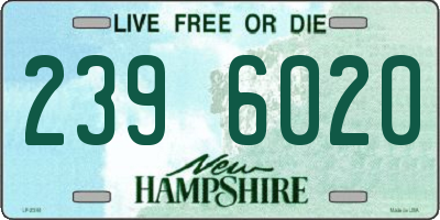 NH license plate 2396020