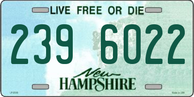 NH license plate 2396022