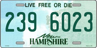 NH license plate 2396023