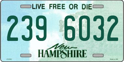 NH license plate 2396032