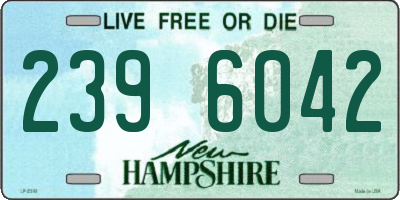 NH license plate 2396042
