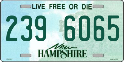 NH license plate 2396065
