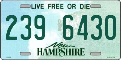 NH license plate 2396430
