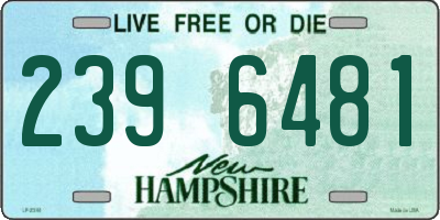NH license plate 2396481