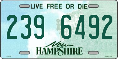 NH license plate 2396492