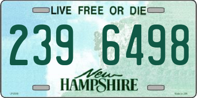 NH license plate 2396498