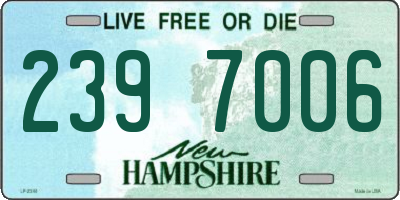 NH license plate 2397006
