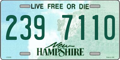 NH license plate 2397110