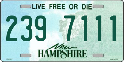 NH license plate 2397111
