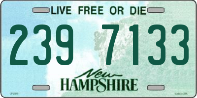 NH license plate 2397133